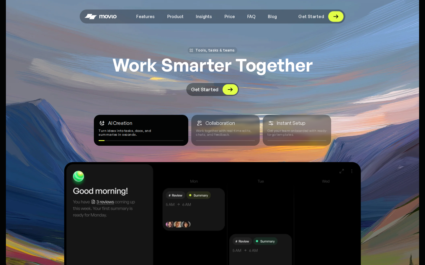 Movlo template preview