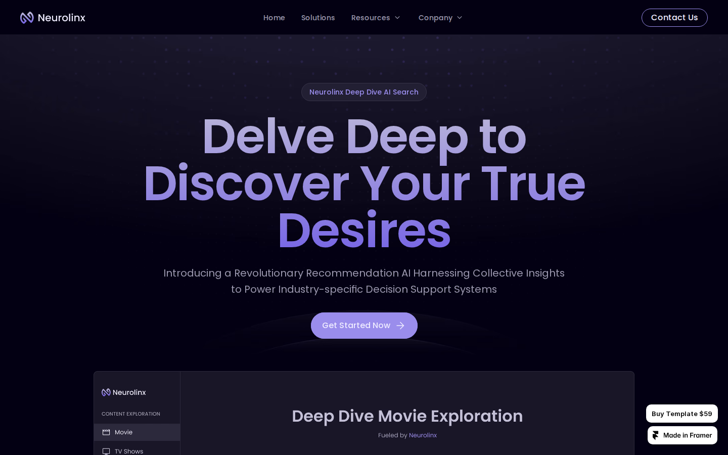 Neurolinx template preview