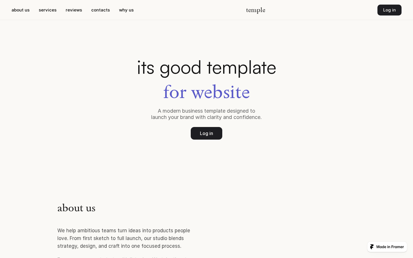 Nova Rich Website template preview
