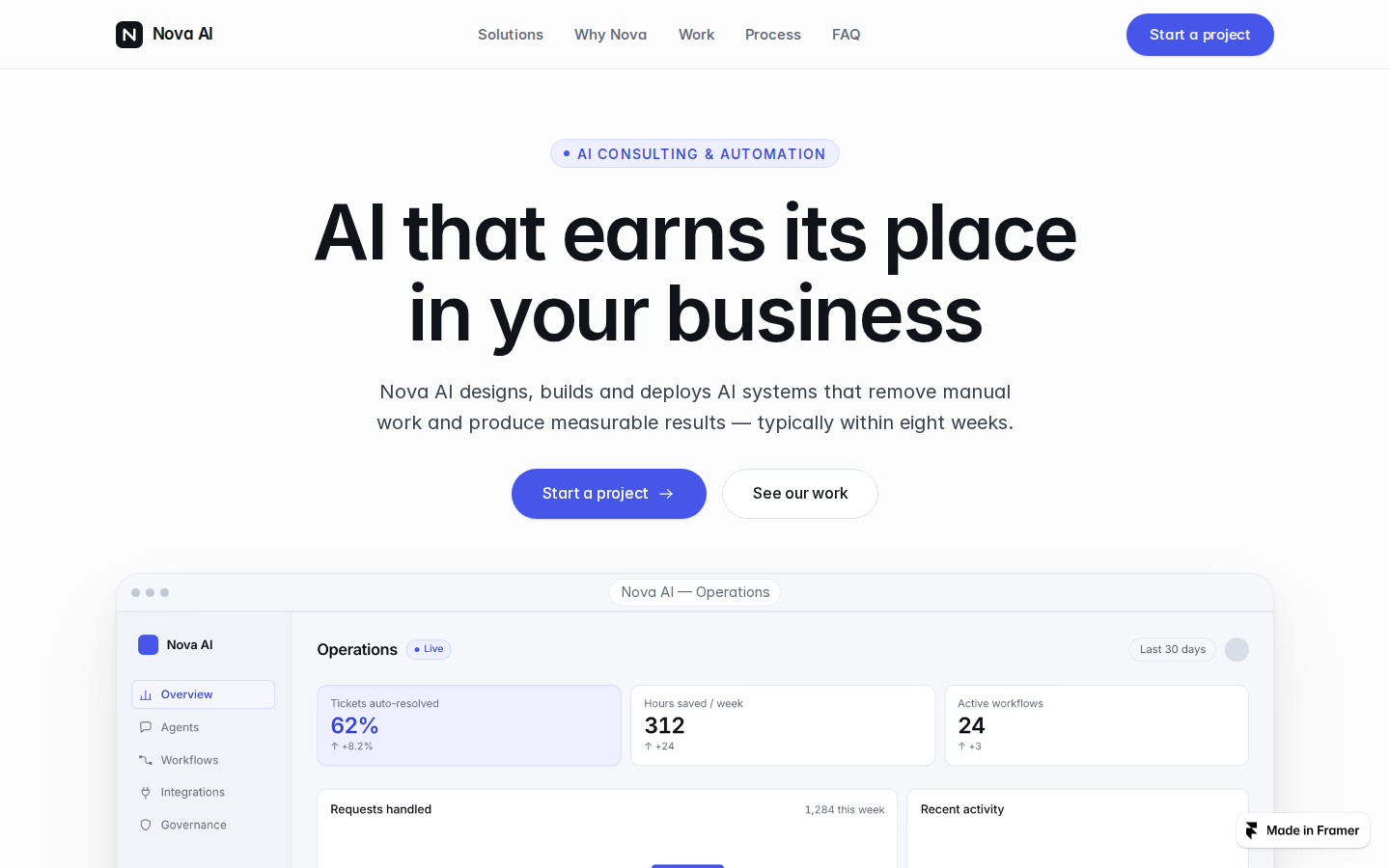 Nova Systems template preview