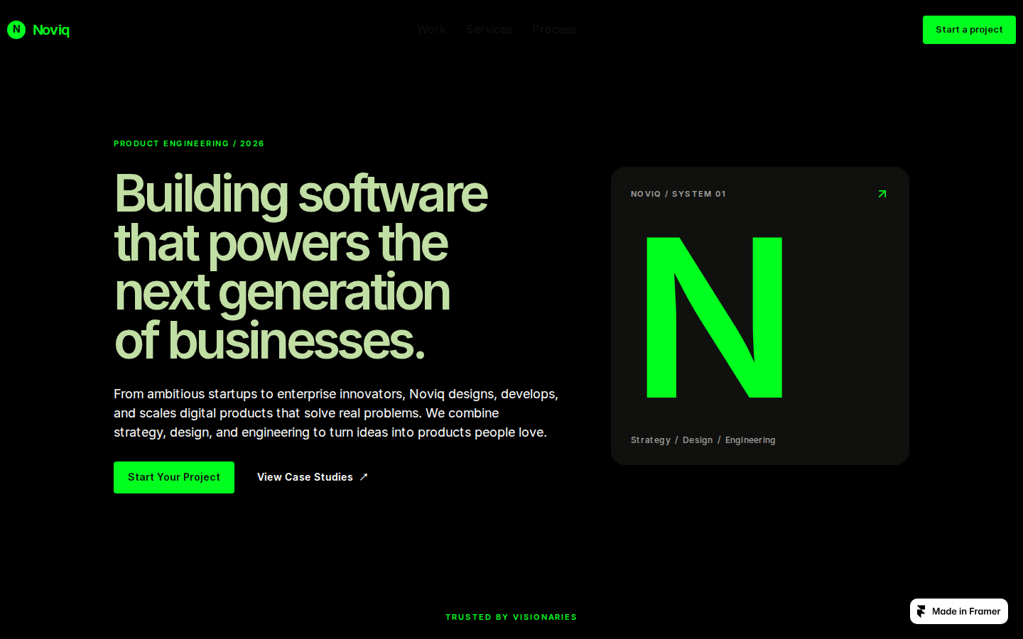 Noviq® template preview