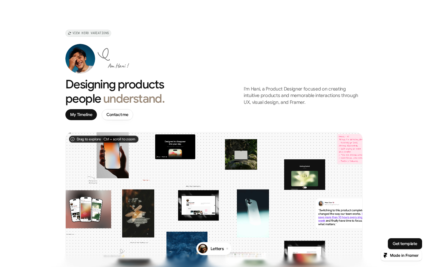 OFFGRID - A Canvas template preview