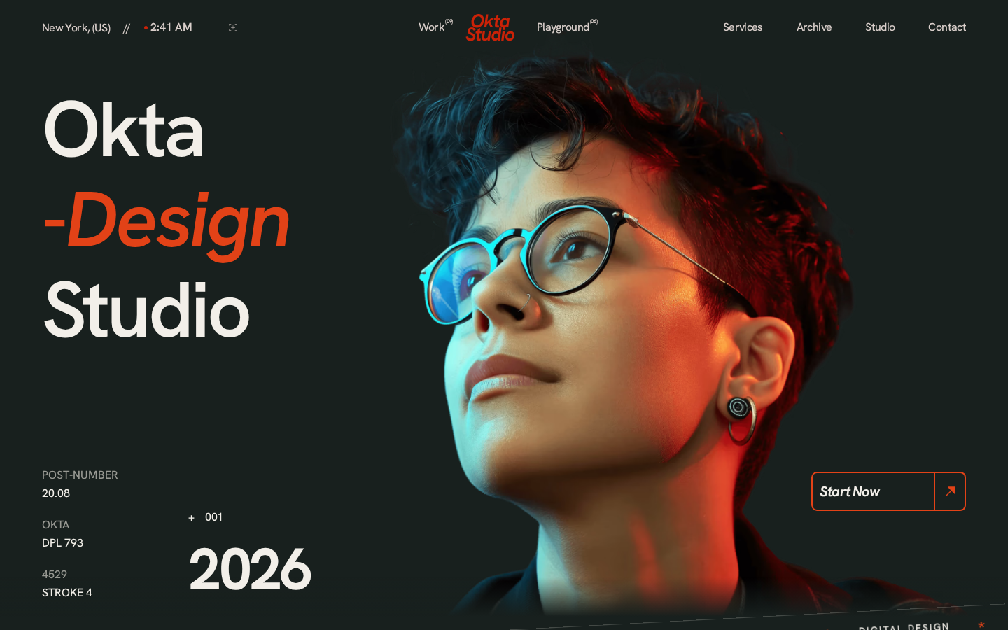 Okta Studio template preview