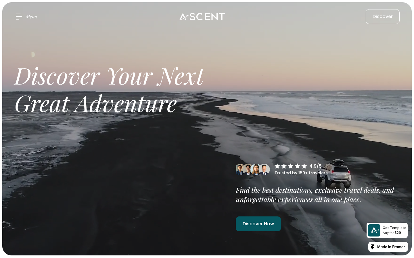 Ombara Luxury Hotel template preview