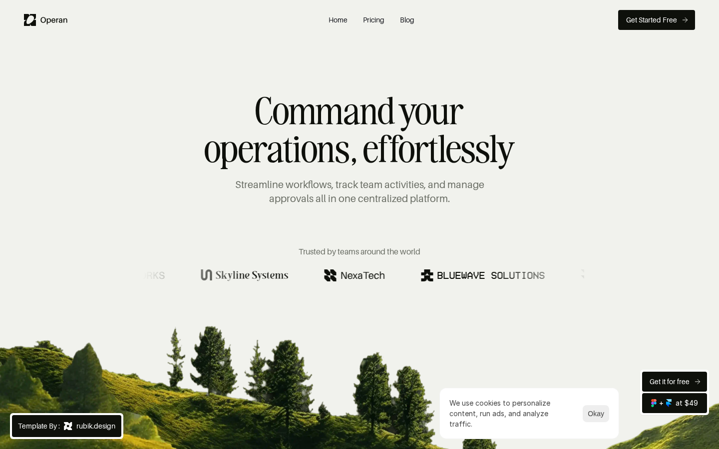 Operan template preview