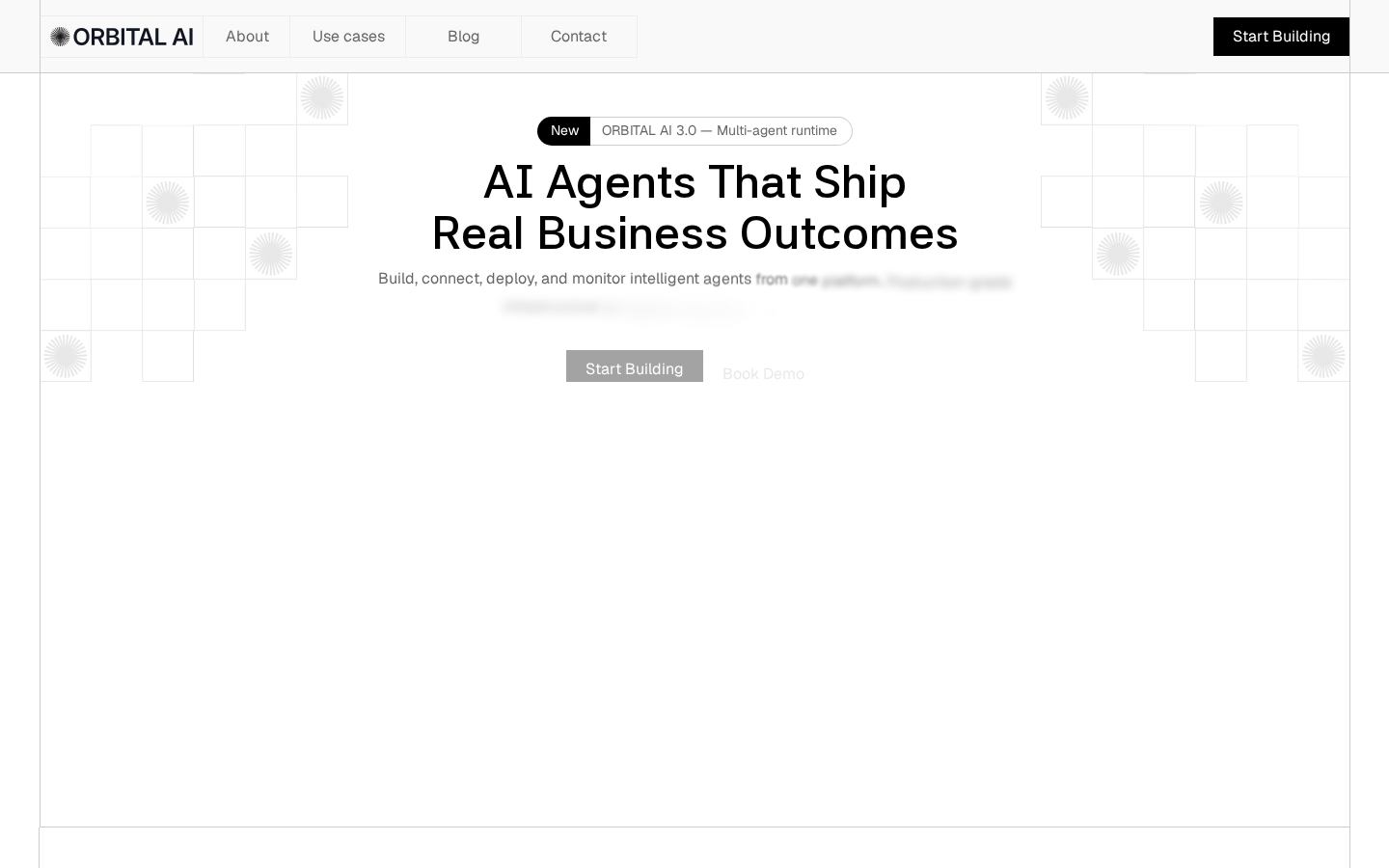 Orbital Website template preview