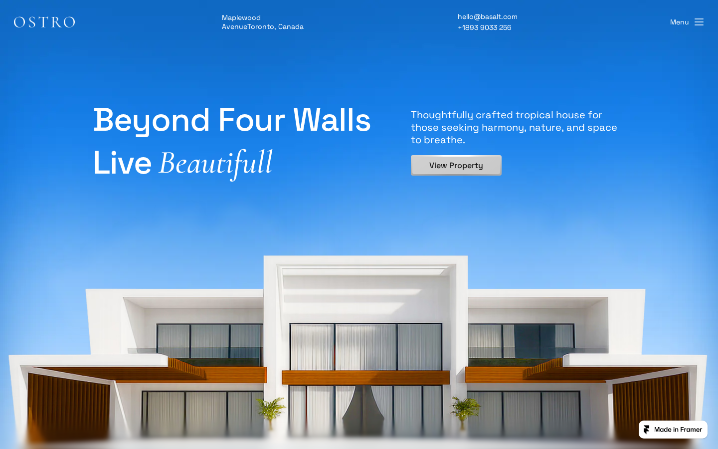 OSTRO template preview