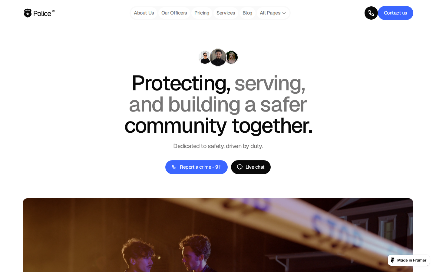 Police template preview