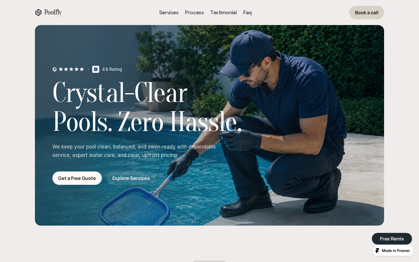 PoolFly template preview