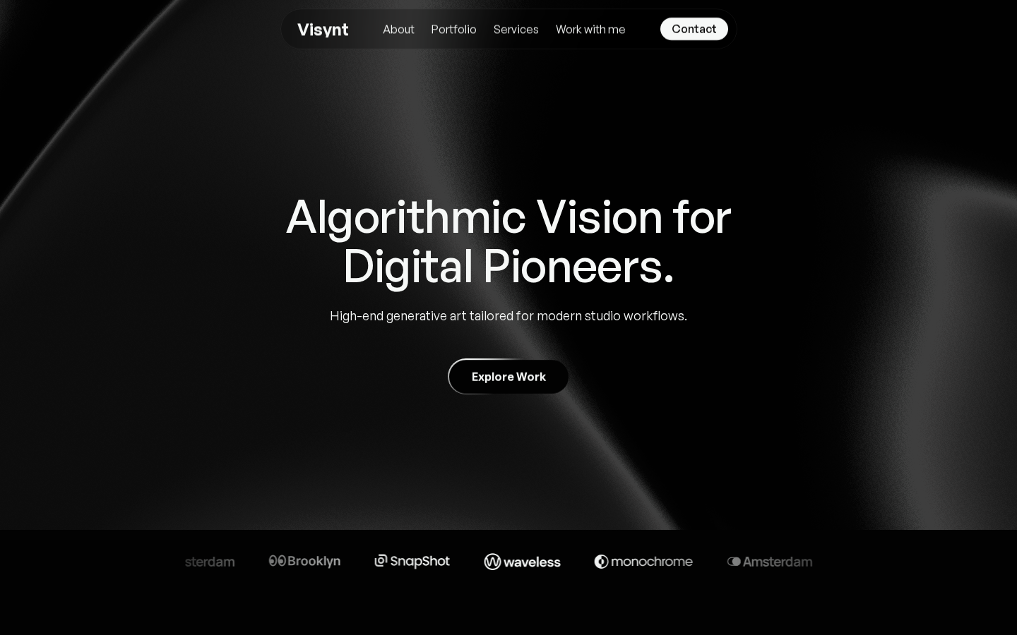 Prompt Folio template preview