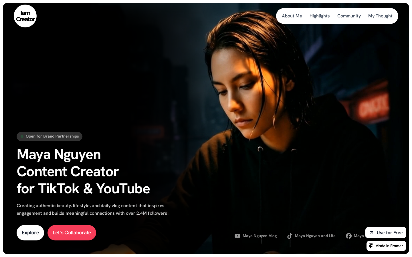 REYNA template preview