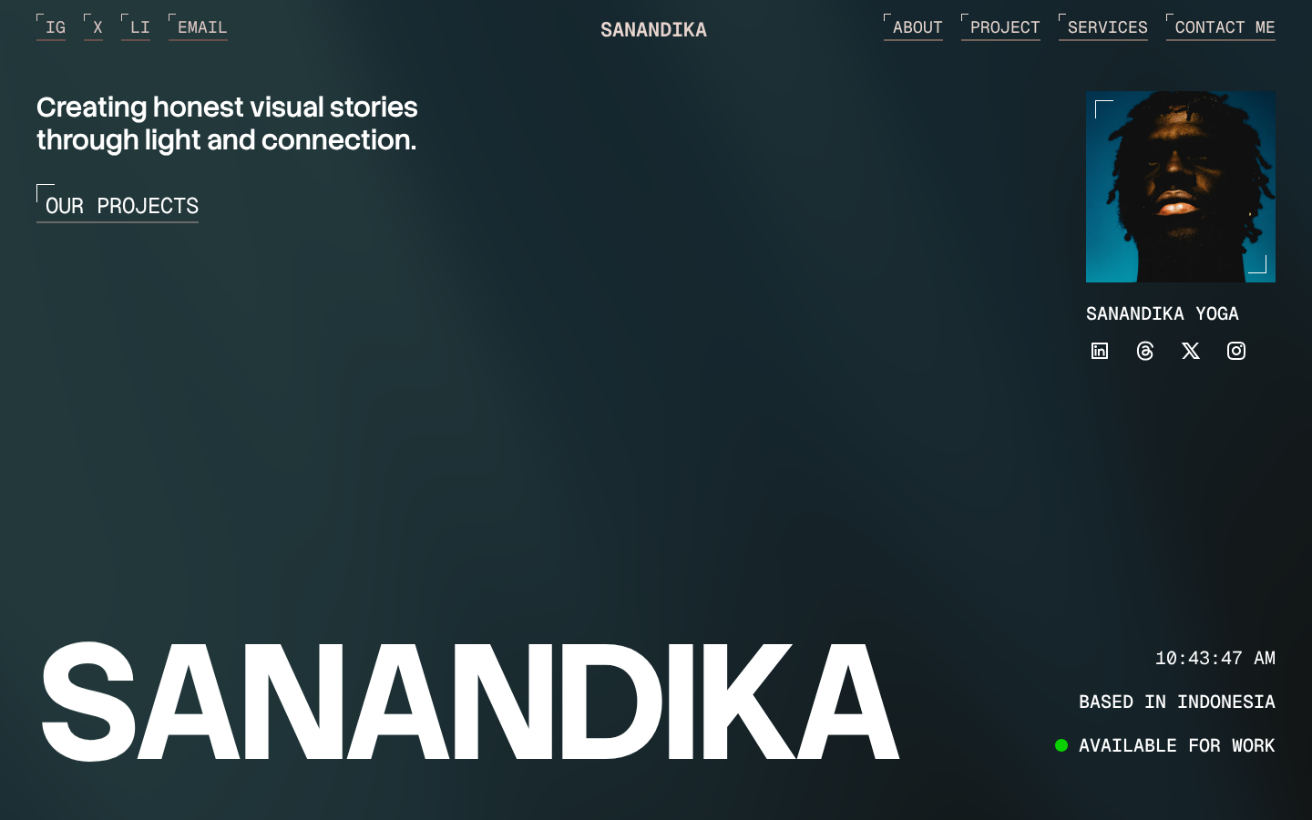 Sanandika template preview