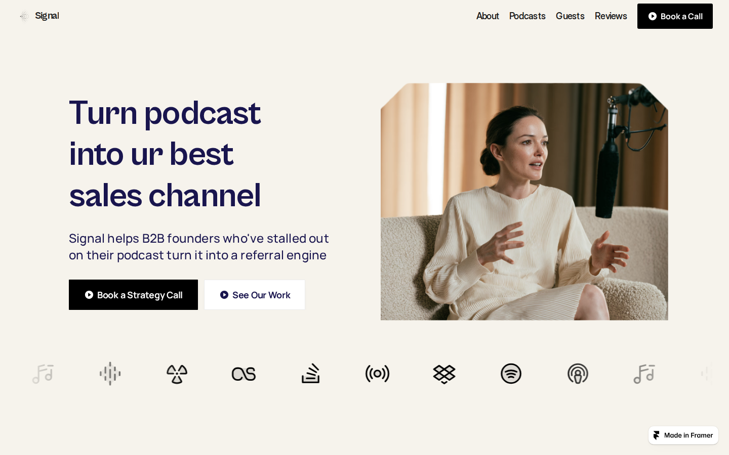 Signal Podcast template preview