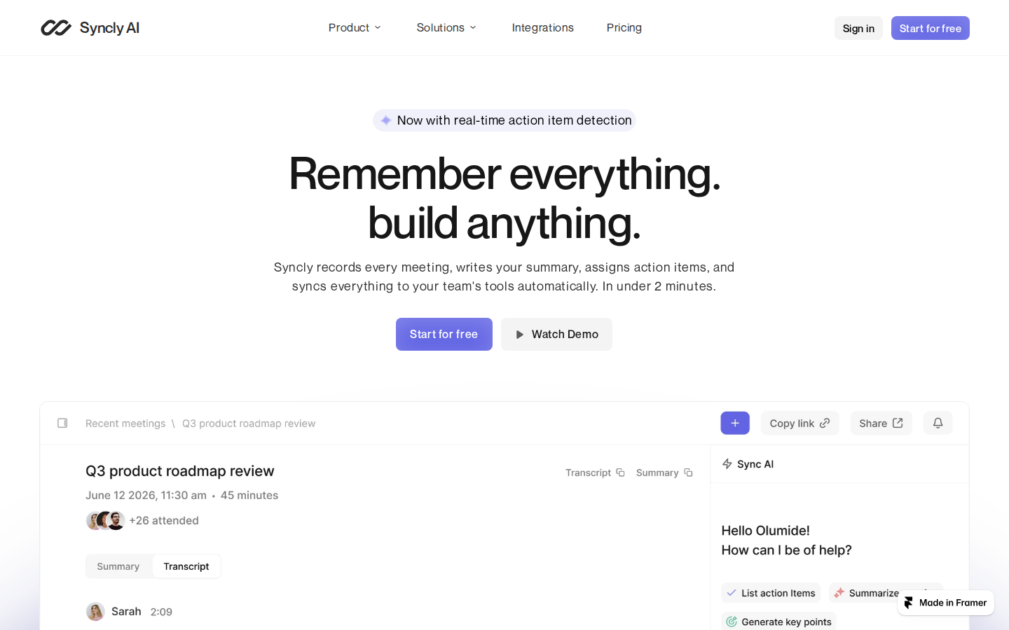 Slyncly template preview