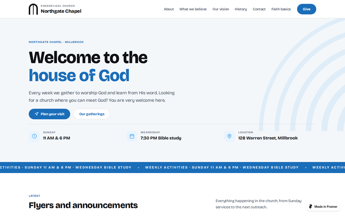 Small Church template preview