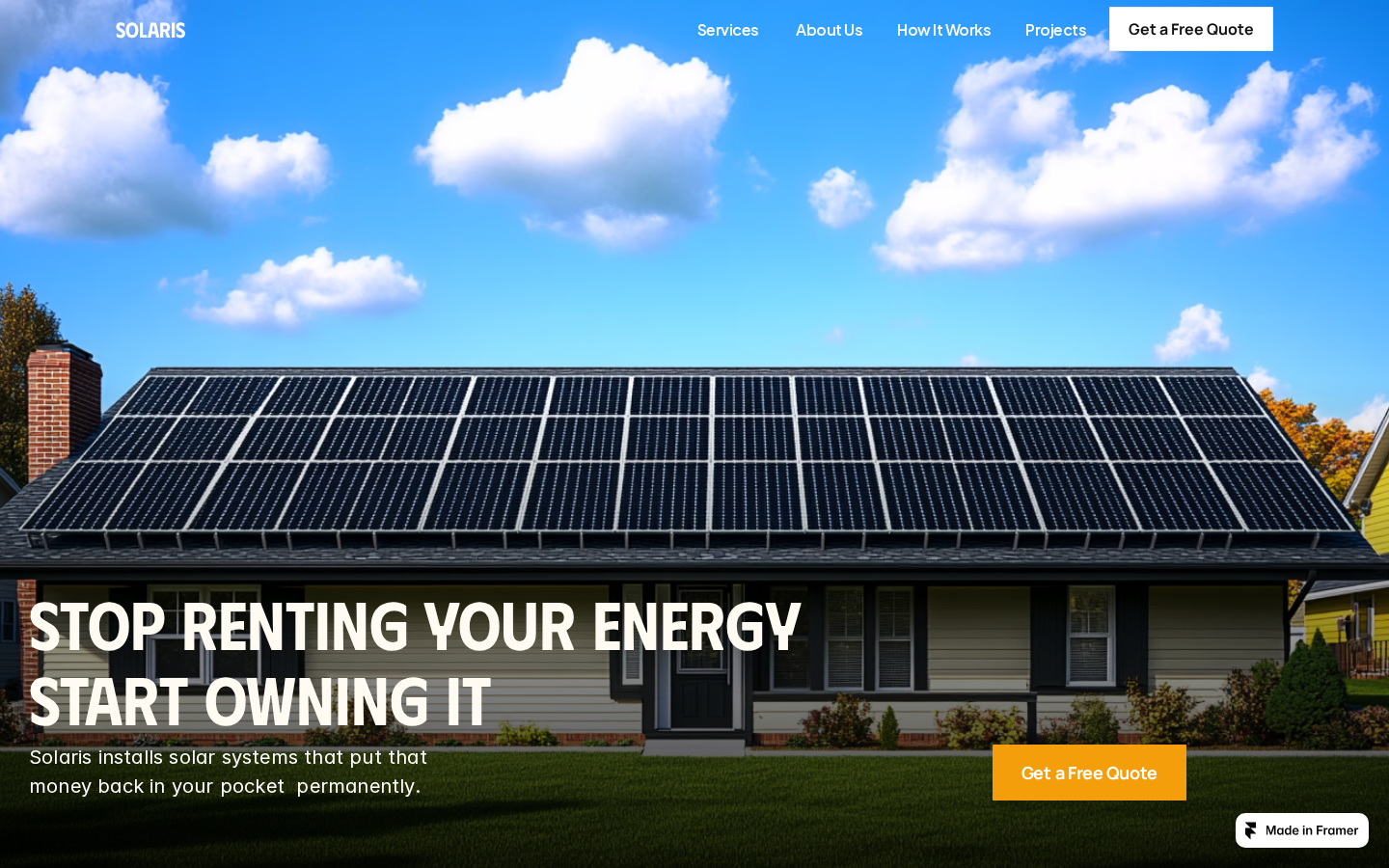 Solariss template preview