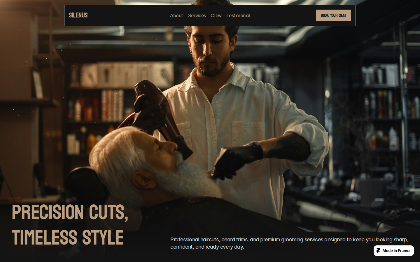 Studio Aura - Salon template preview