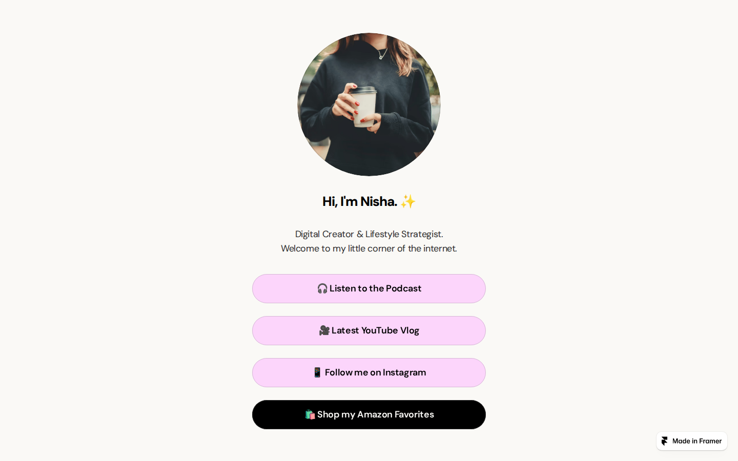 The Aesthete template preview
