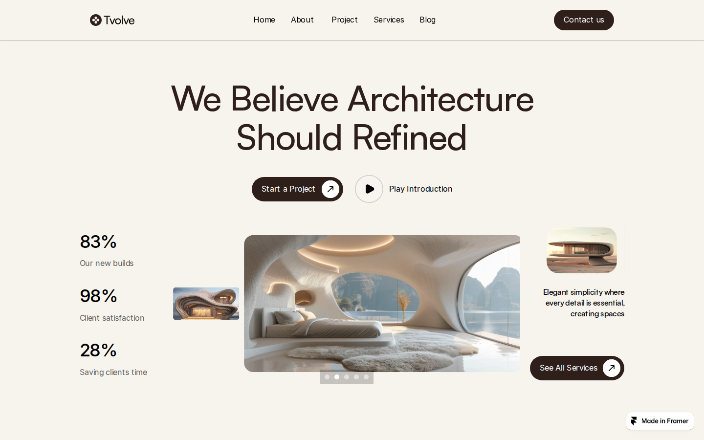 Tvolve template preview