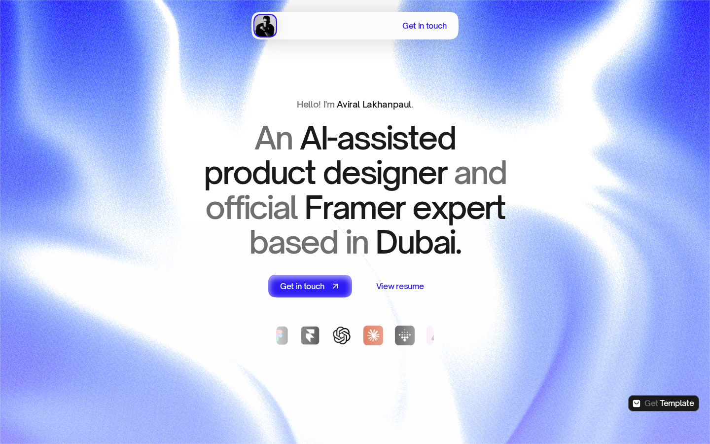 Unifolio template preview