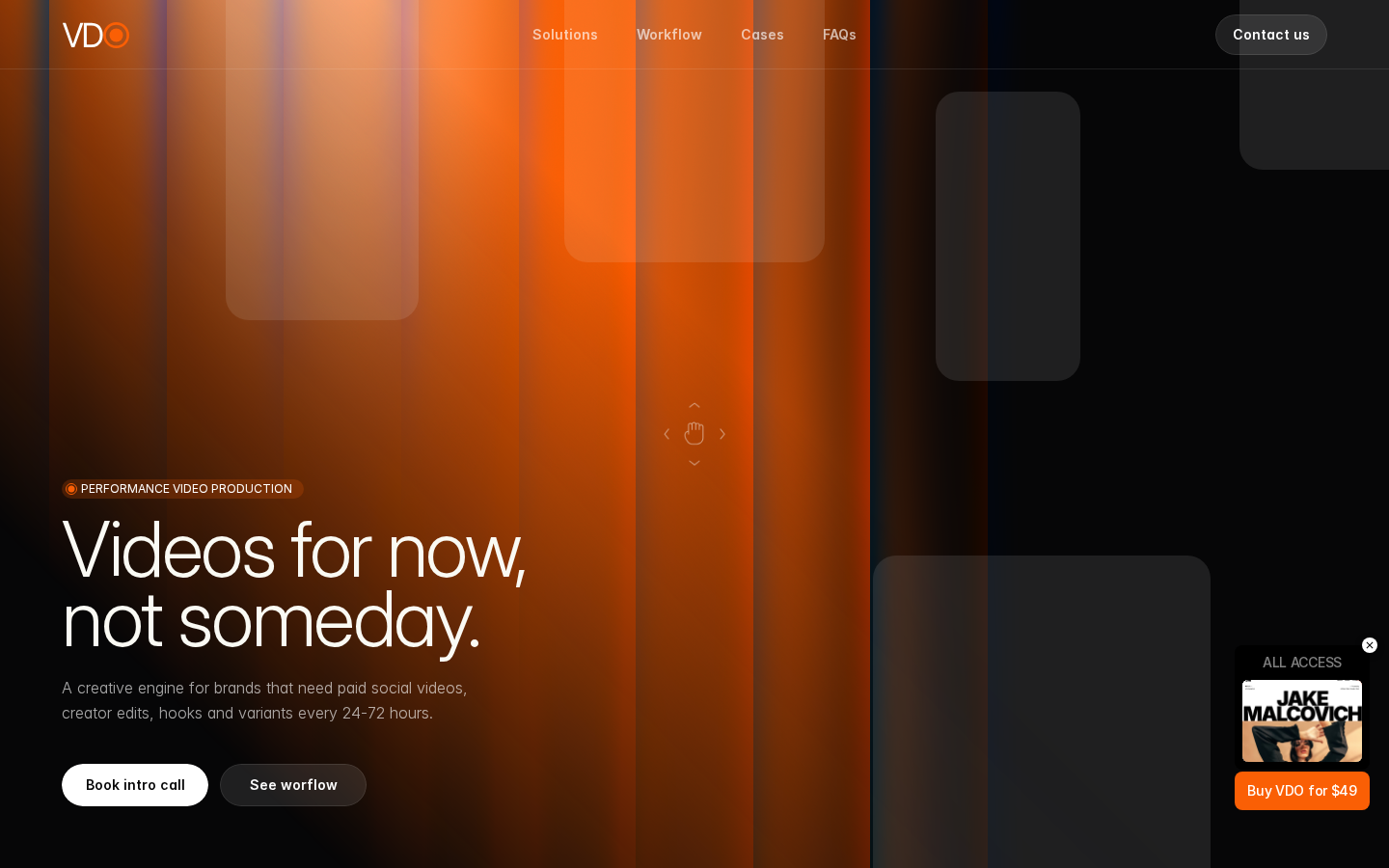 VDO template preview