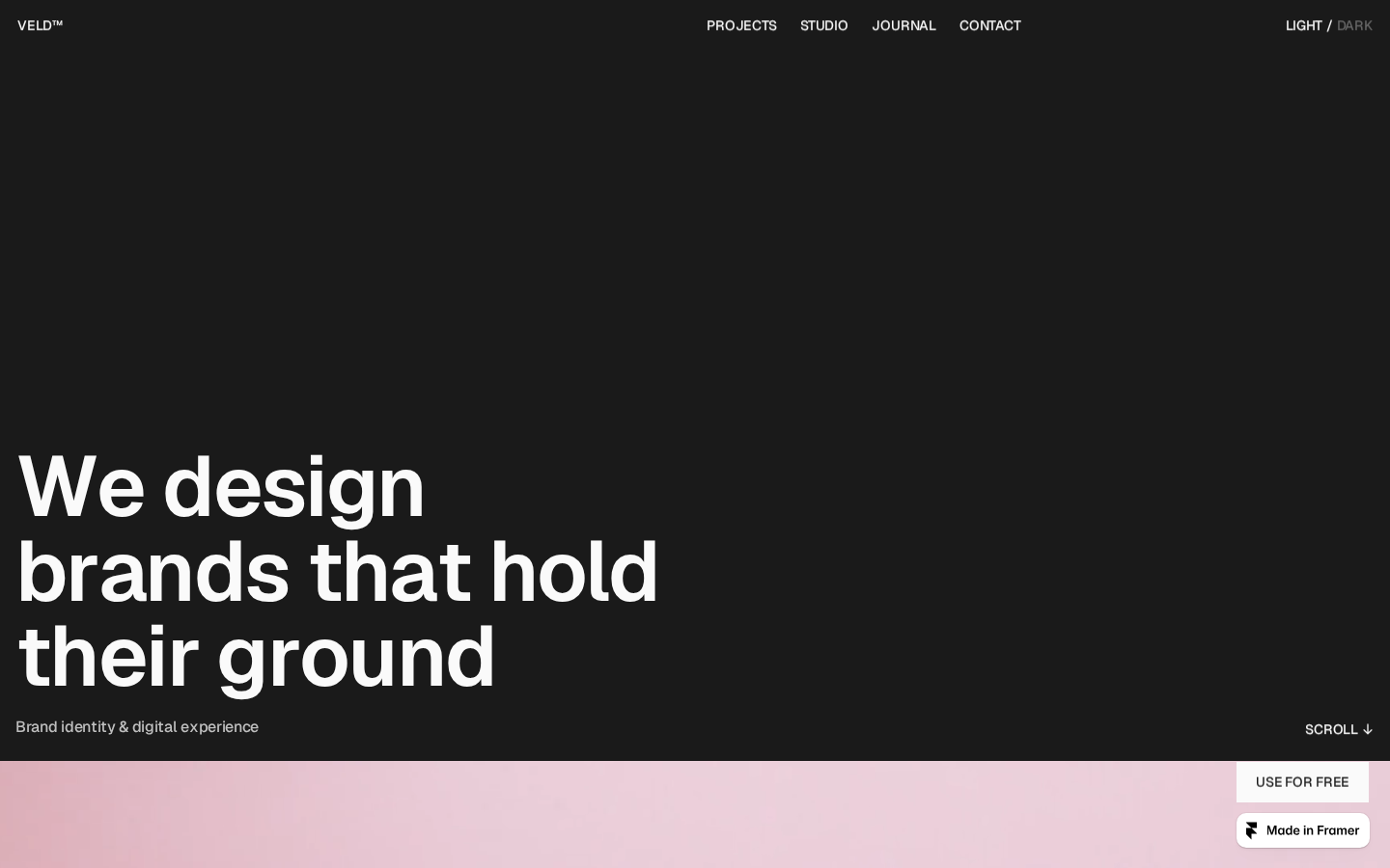 VELD(TM) template preview