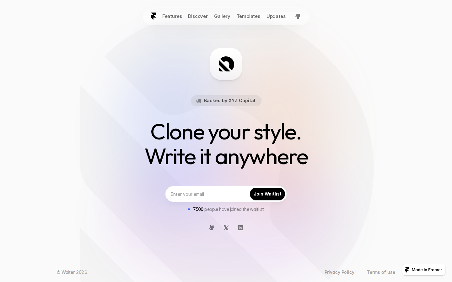 Waiter App template preview
