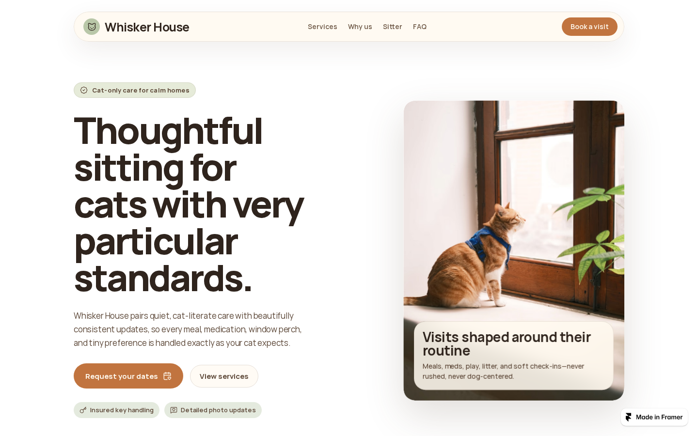 Whisker House template preview
