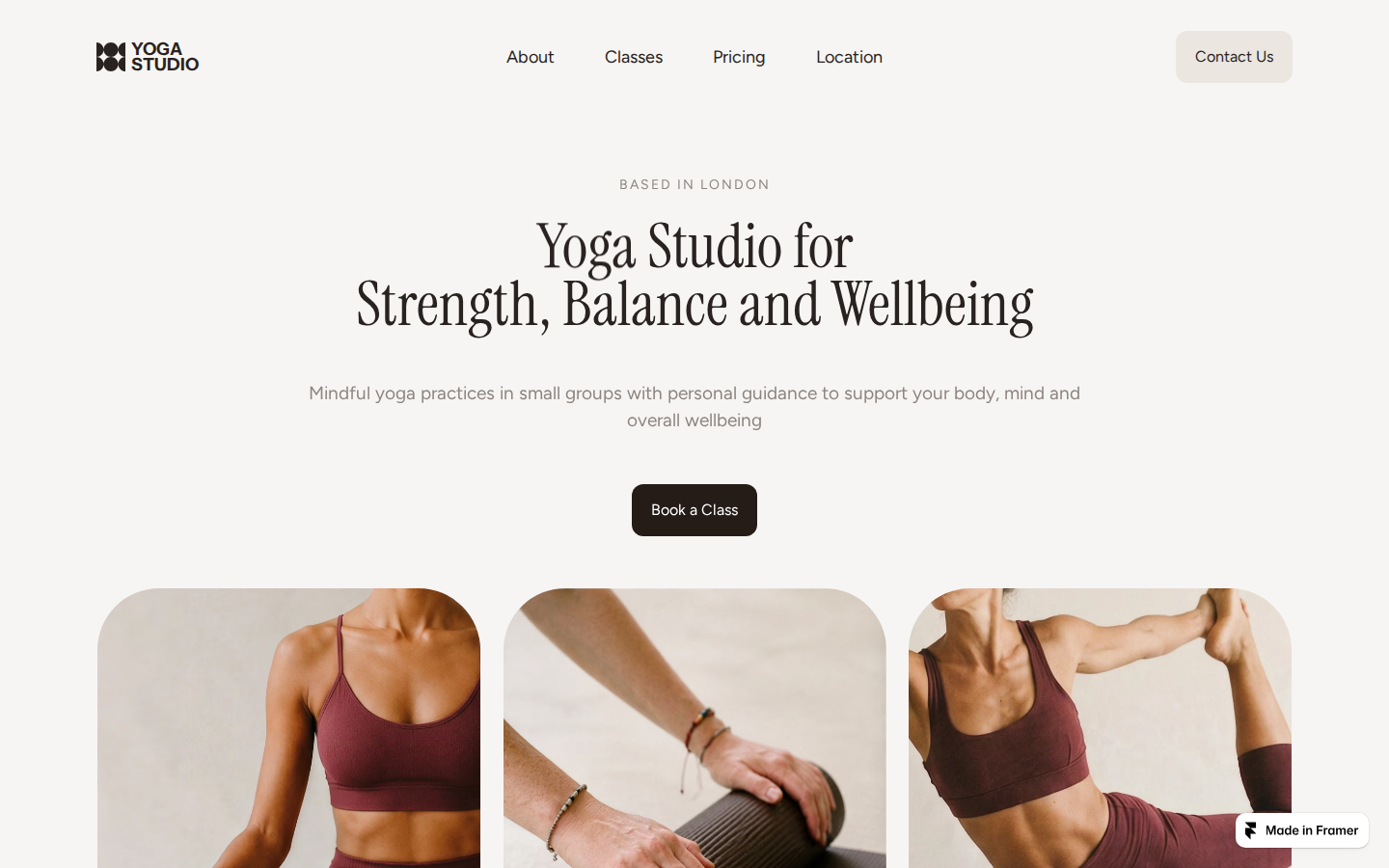 Yoga Lab template preview
