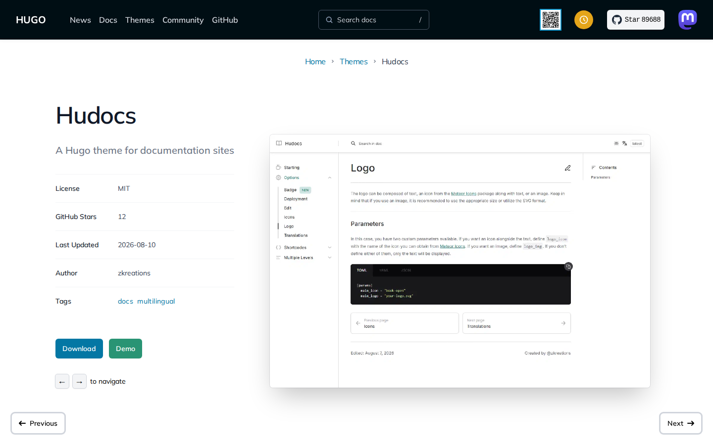 Hudocs template preview