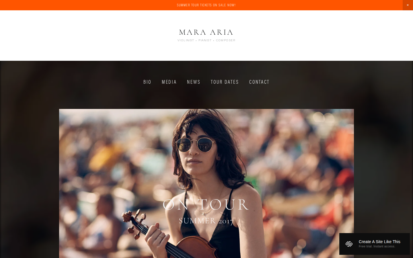 Aria template preview