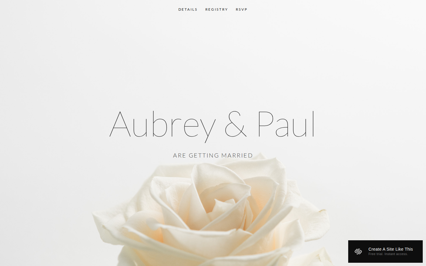Aubrey template preview
