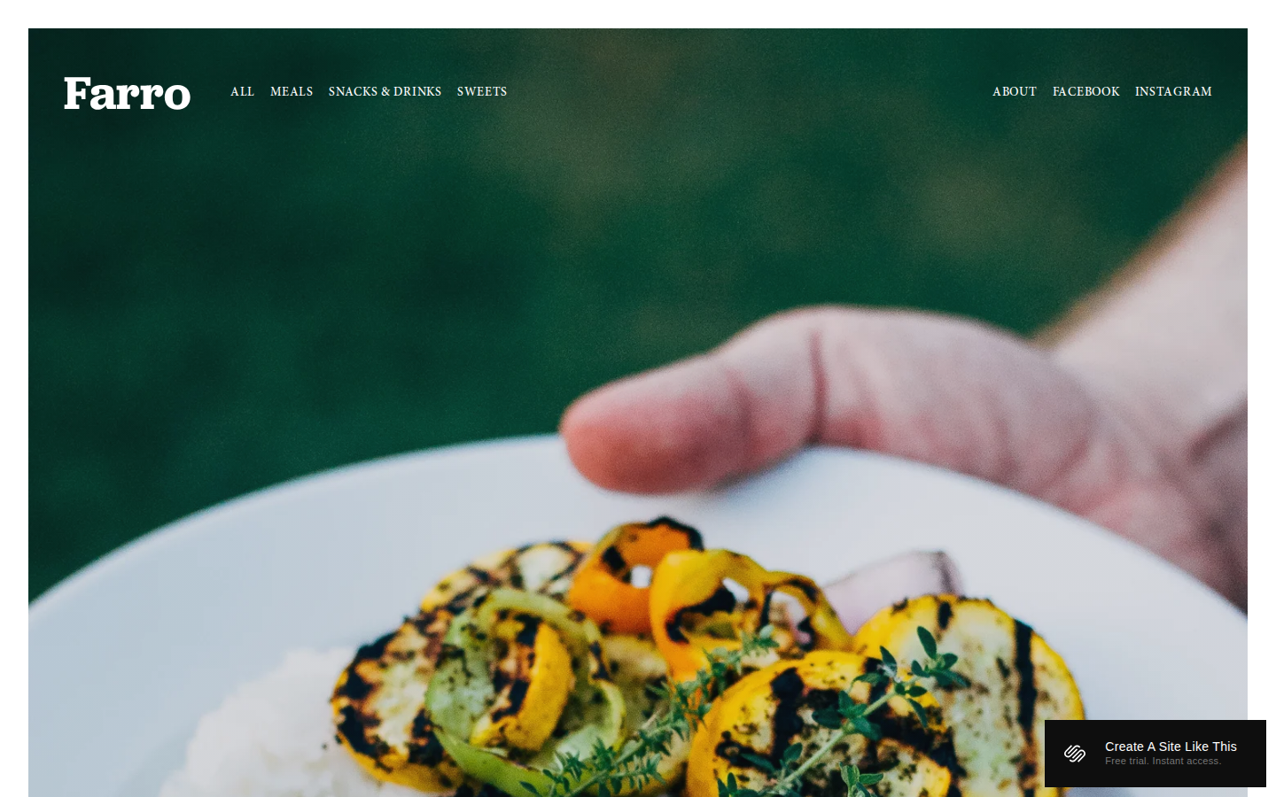 Farro template preview
