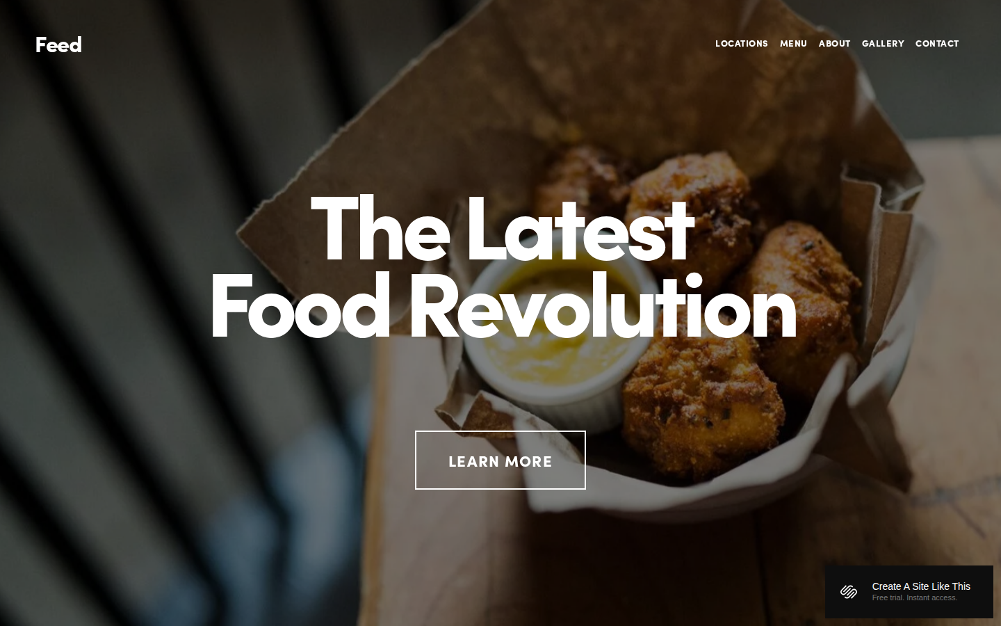 Feed template preview