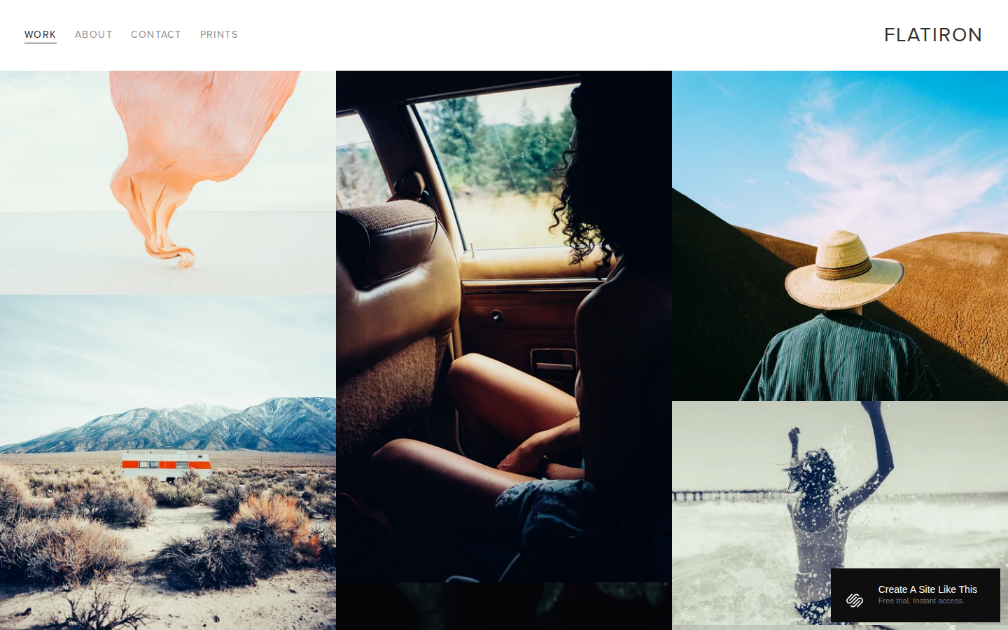 Flatiron template preview
