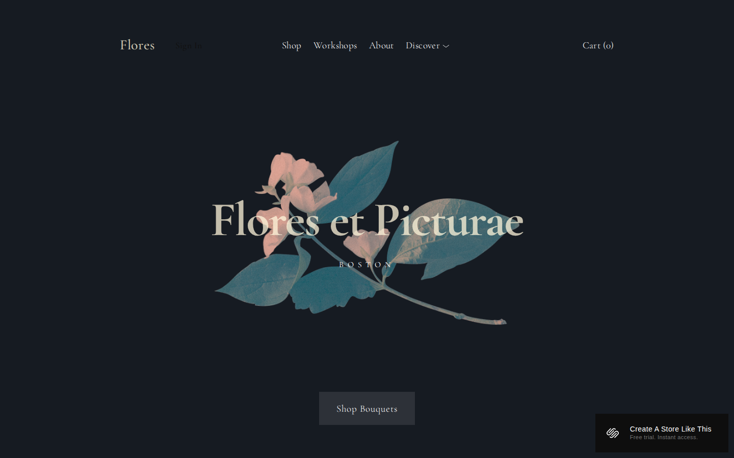 Flores template preview