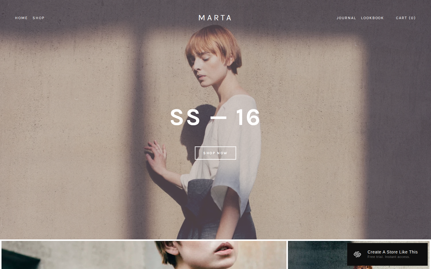 Marta template preview