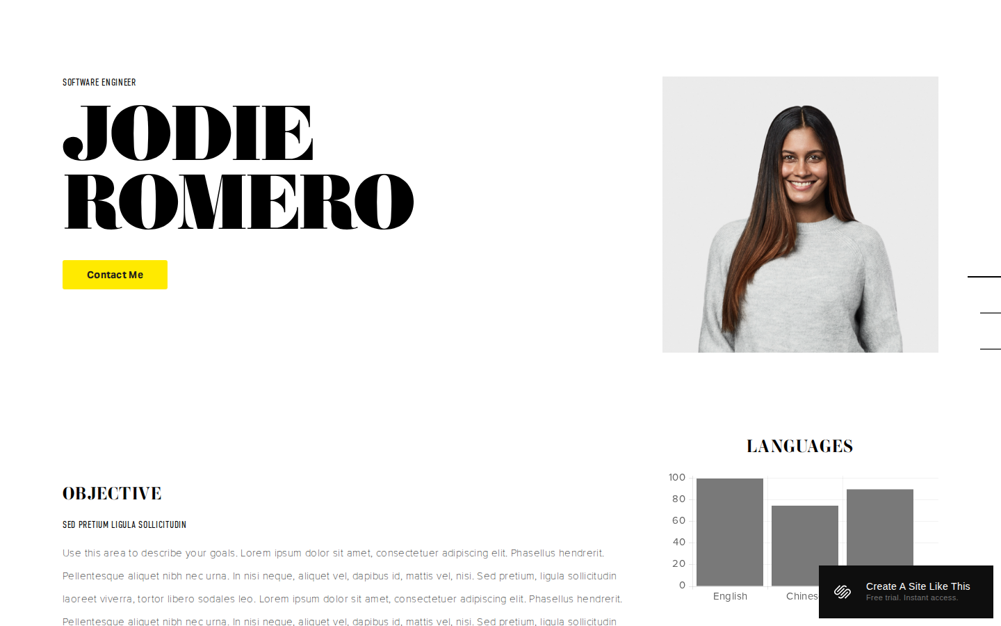 Pursuit template preview