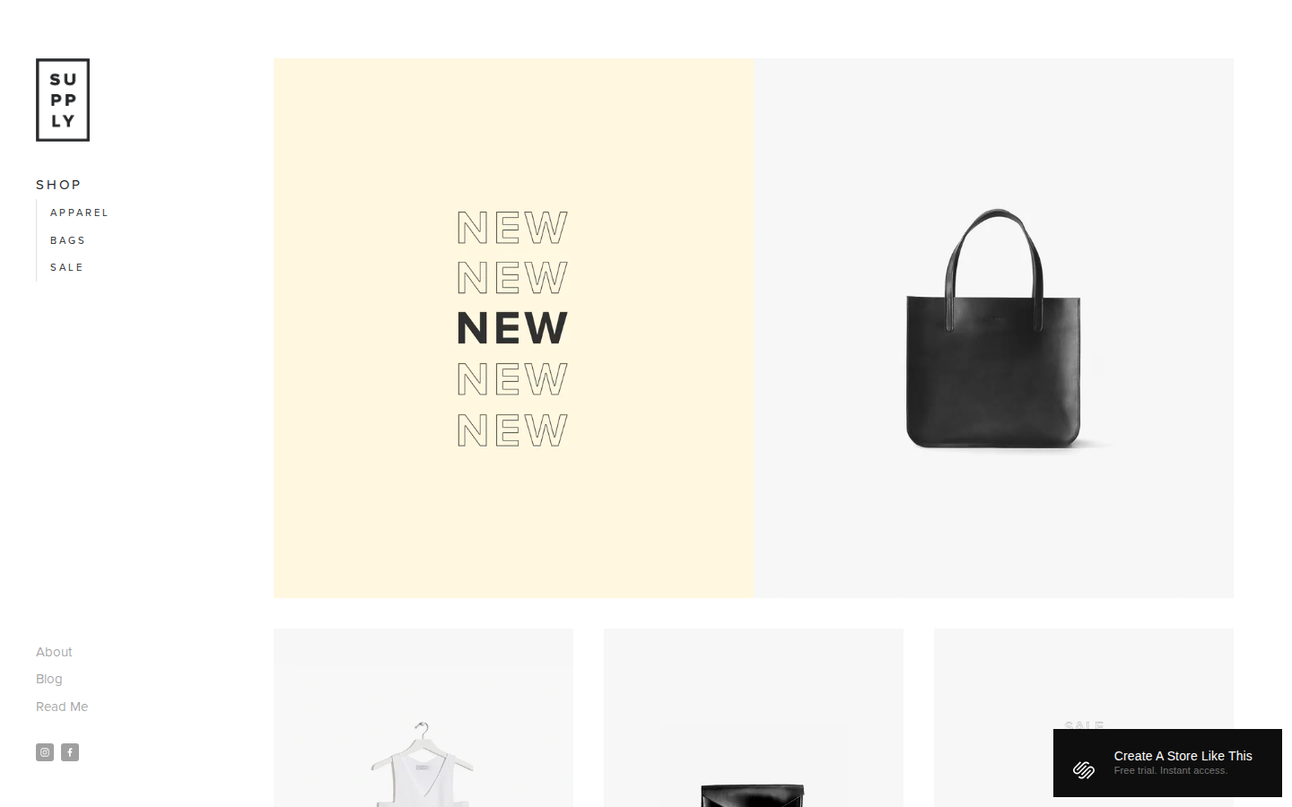 Supply template preview