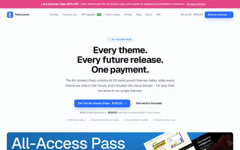 AeroLaunch All-Access Pass template preview