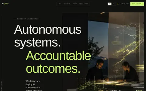AIAgency template preview
