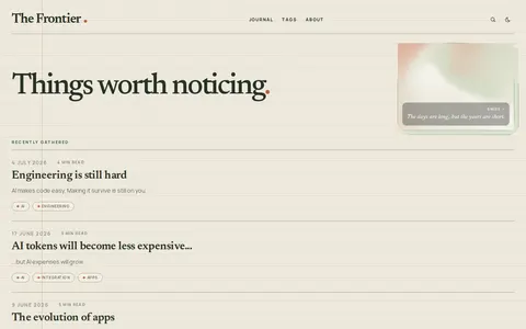Astro Blog Template Folio template preview