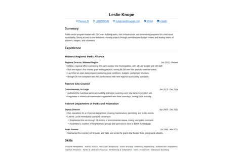 Astro Resume Minimal Template template preview