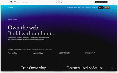 Buio - Astro + EmDash CMS template preview