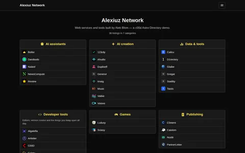 c00d Astro Directory template preview