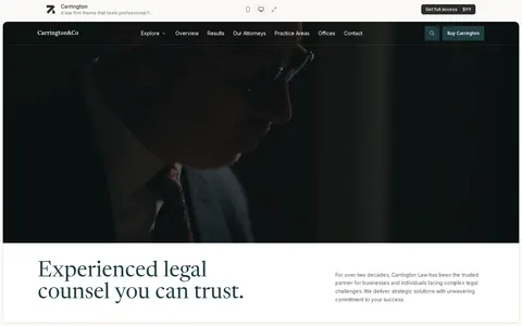 Carrington - Astro + EmDash template preview