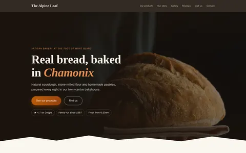 Chalet template preview
