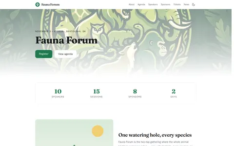 Cloomba Conference template preview