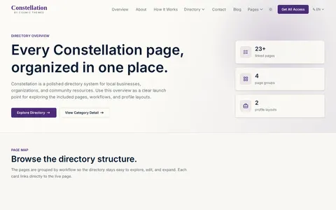 Constellation template preview