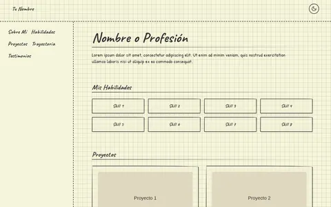 Cornell Notebook Portfolio template preview